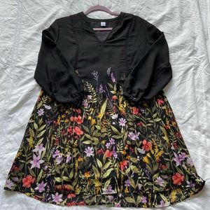 Old Navy Long Sleeve Petite Floral Dress